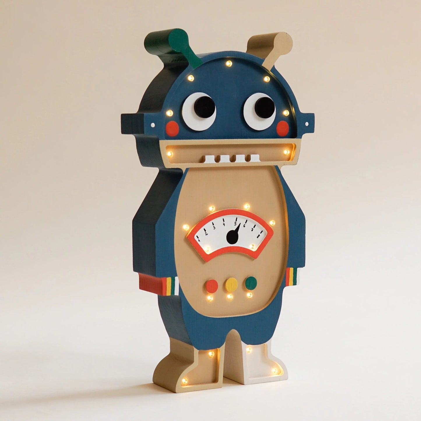 Medinis šviestuvas "Mėlynas robotukas"