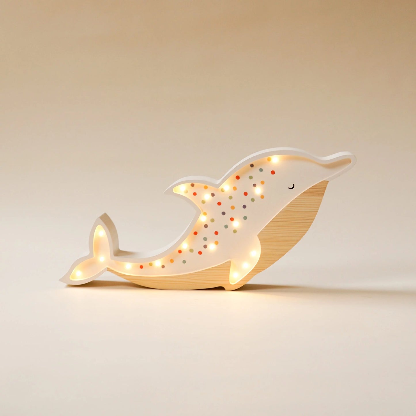 Medinis šviestuvas "Baltas delfinas"