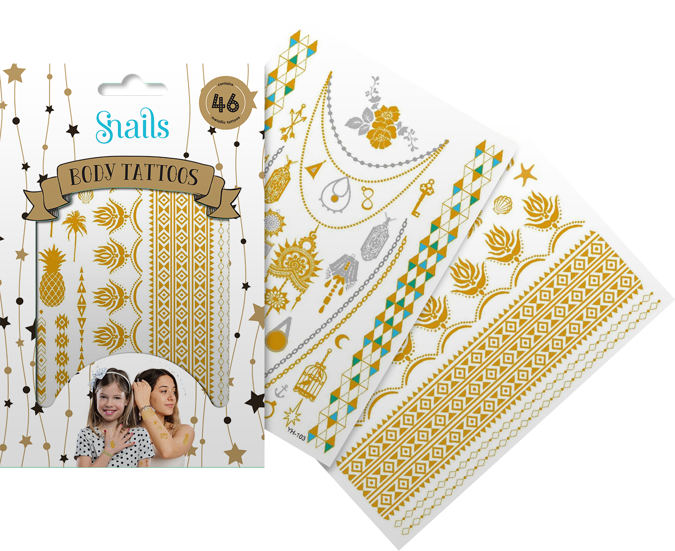 Snails kūno tatuiruotė, Metalika N