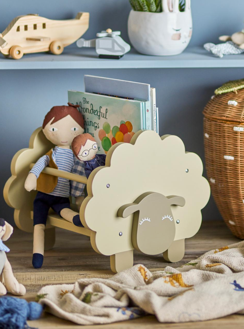 Dolly knygų lentyna, pilka, FSC® 100%, MDF