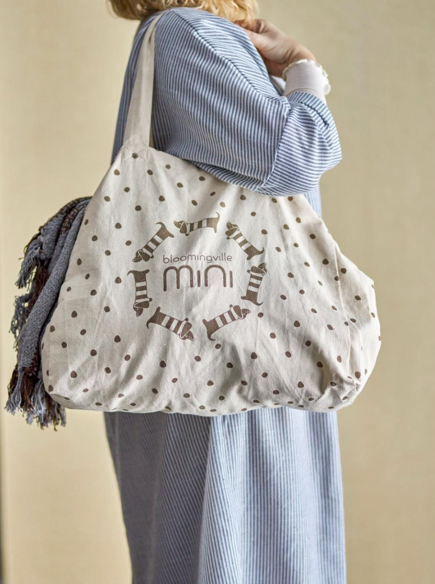 Charlie pirkinių krepšys, natūralus, medvilnė