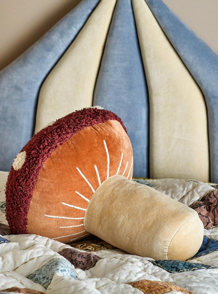 Mushroom pagalvėlė, grybuko formos, minkšta