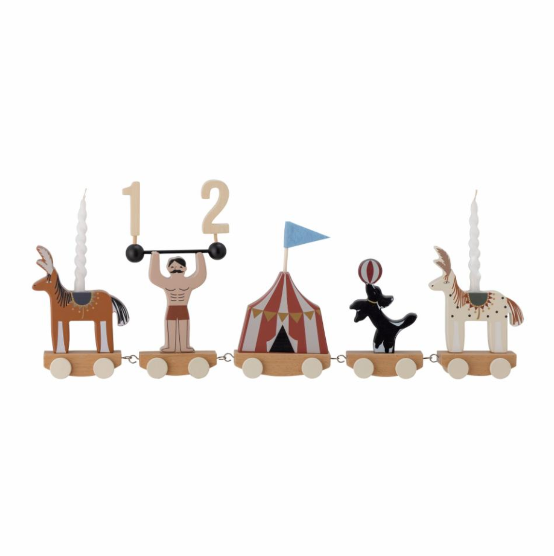 Aley gimtadienio dekoracija, cirko tematika, FSC® sertifikuota mediena