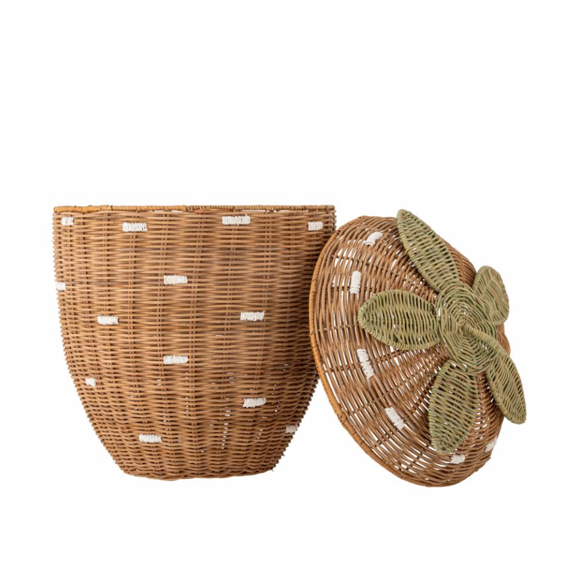 Pelino krepšys su dangčiu, braškės formos, žaislų laikymui