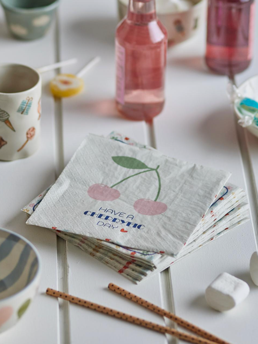 Cherry servetėlės, dvipusio dizaino, FSC® sertifikuotas popierius