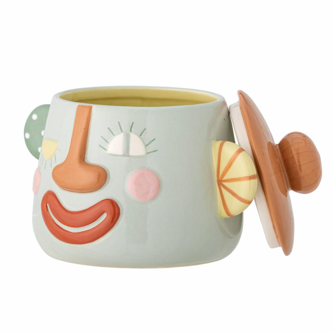 Sylvie indelis su dangčiu, rankų darbo, pastelinių spalvų