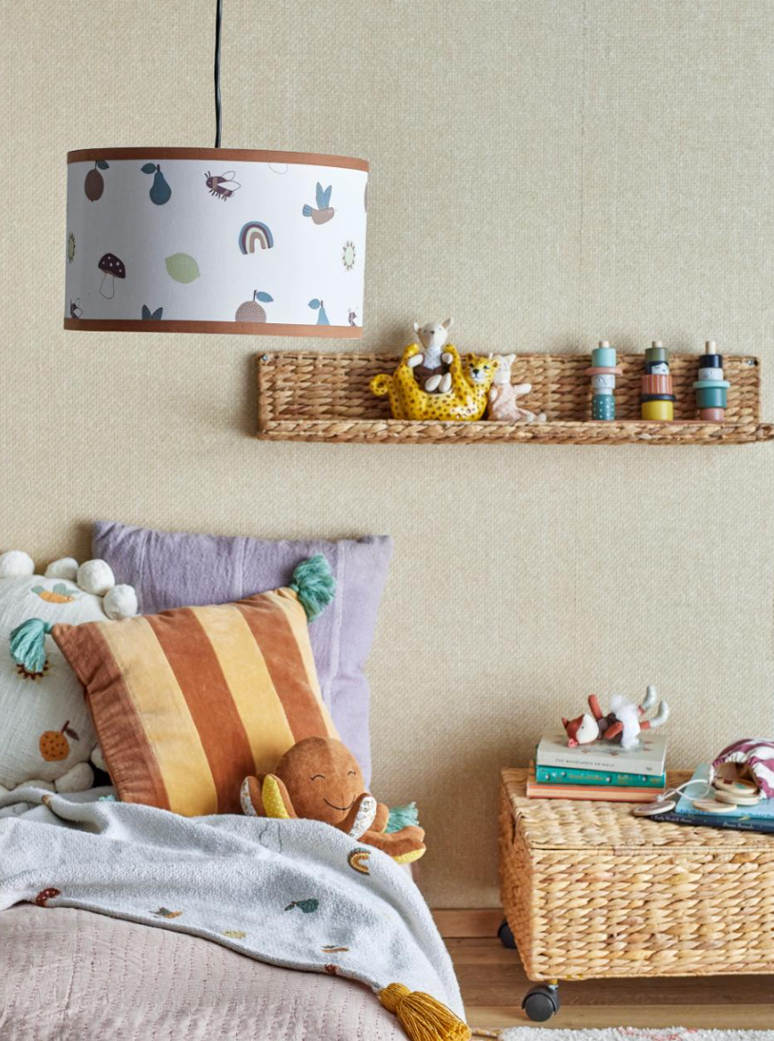 Agnes šviestuvo gaubtas, bambukas ir audinys