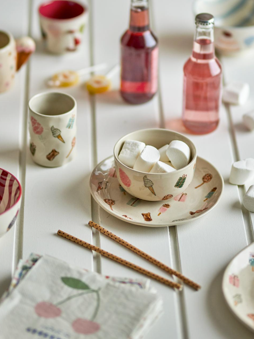 Sweets stalo indų rinkinys, su šventiniais motyvais, keramikos