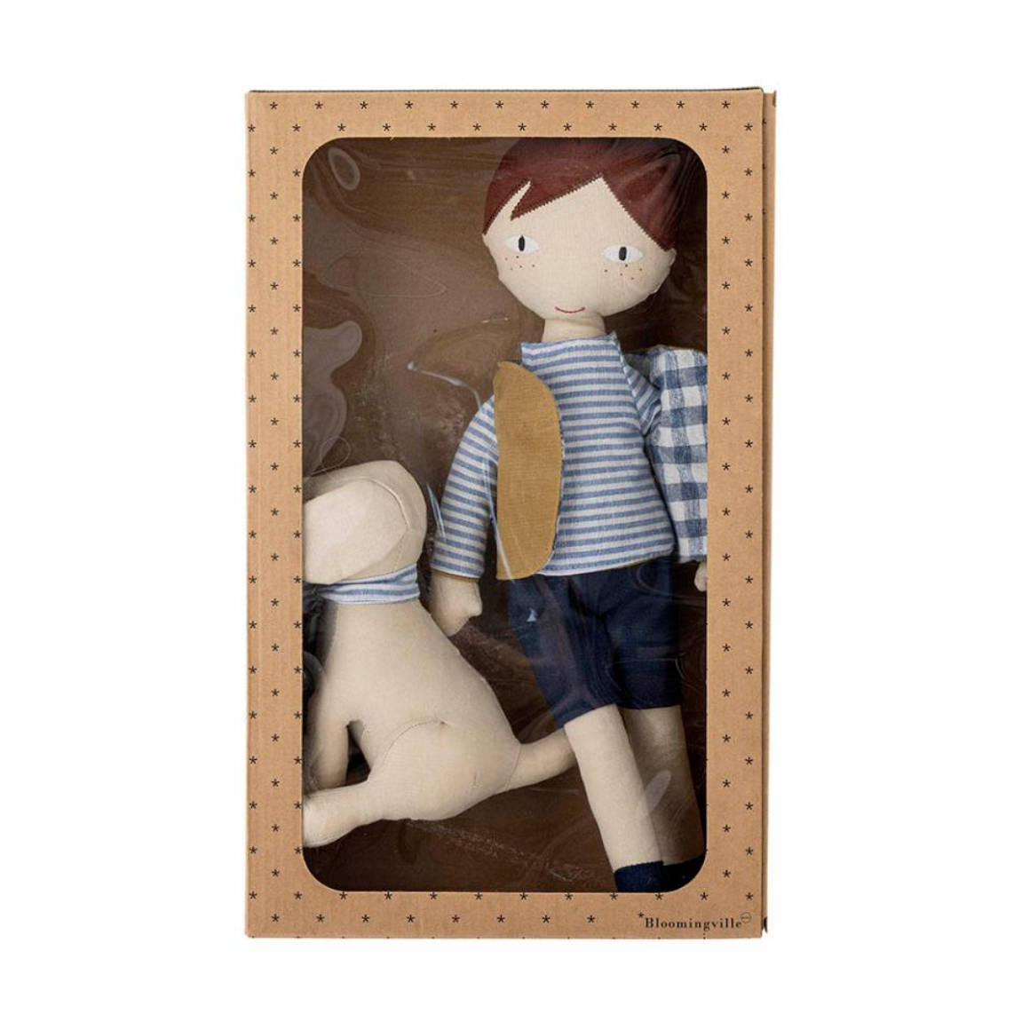 Hilbert lėlė, mėlyna, linas