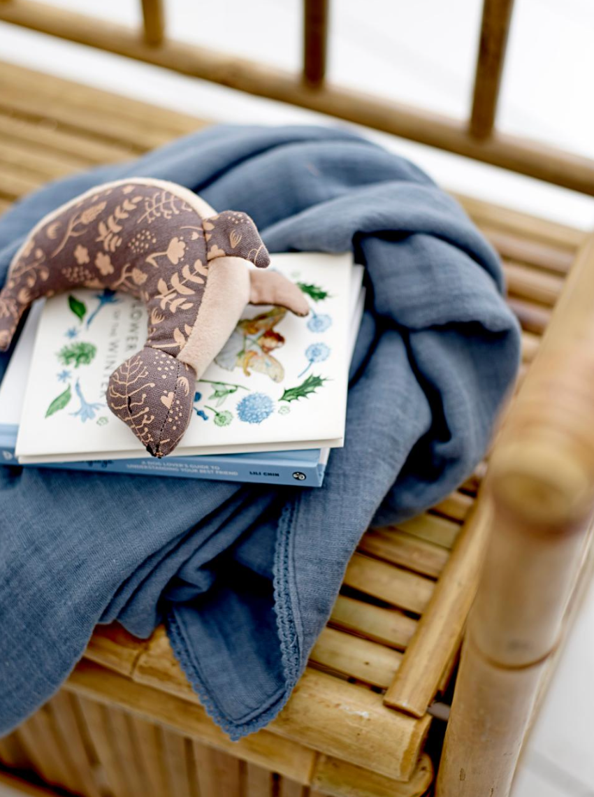 Niffe barškutis, pilkas, medvilnė