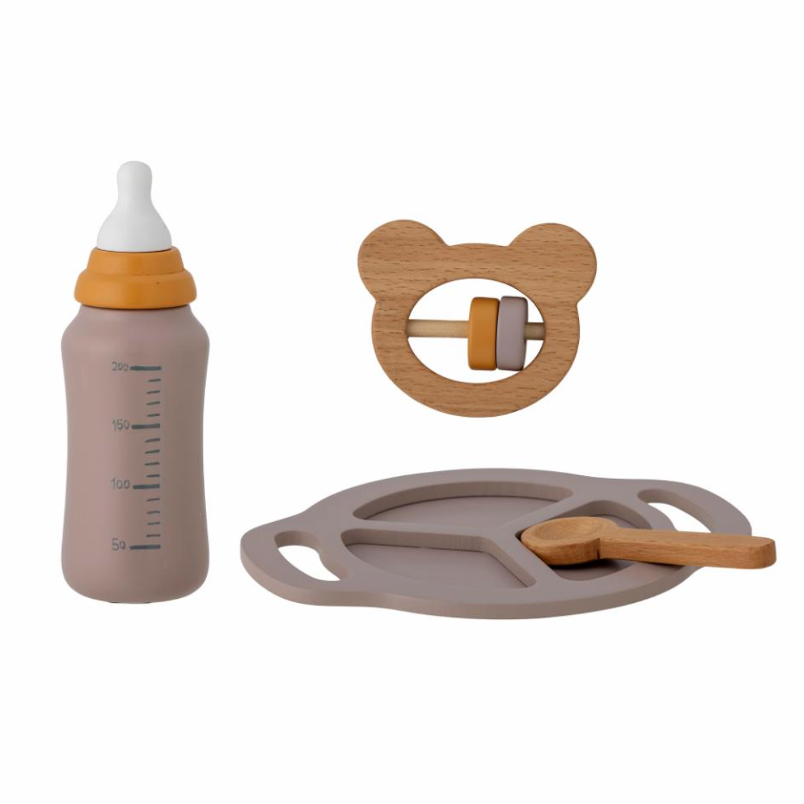 Riina žaidimų rinkinys, kūdikiams, pilkas, FSC®100%, MDF