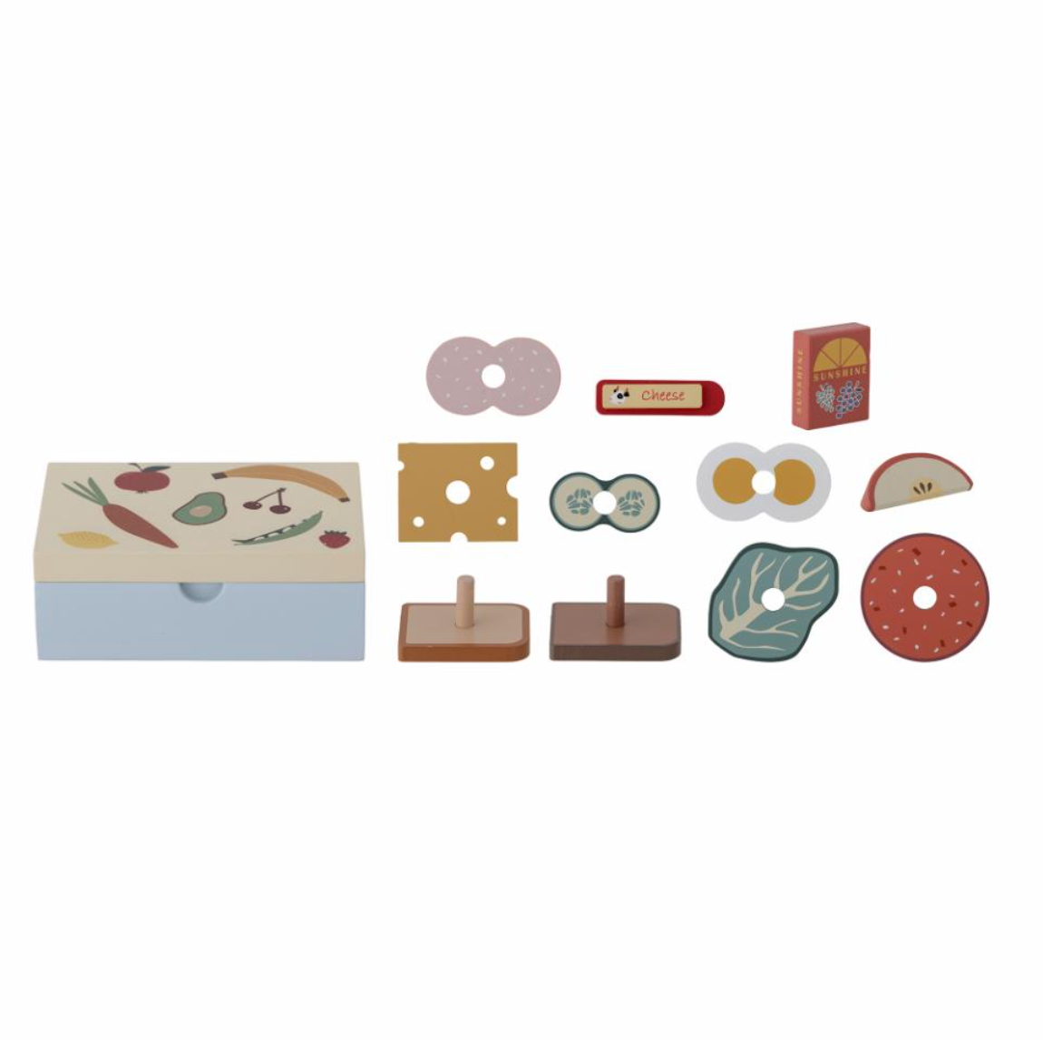 Thyra žaidimų rinkinys, pietų dėžutė, mėlyna, FSC®100%, MDF