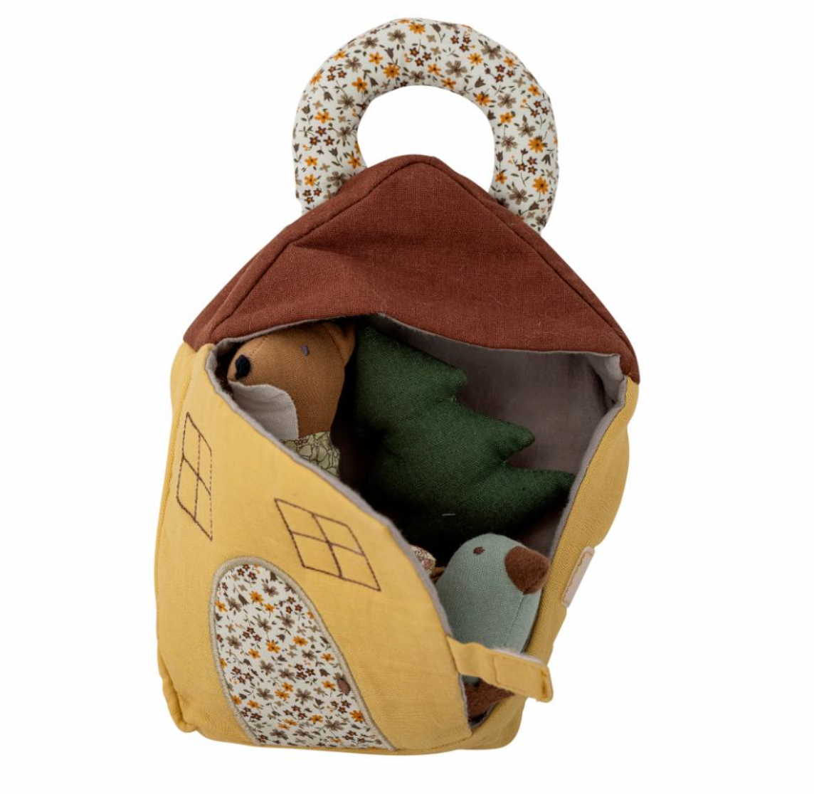 Tio minkštas žaislas, rudas, linas