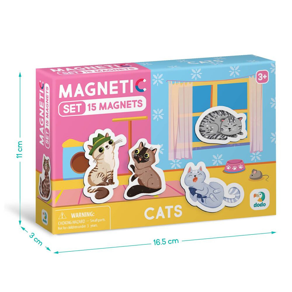 Dodo magnetukų rinkinys Kačiukai (15 el.)