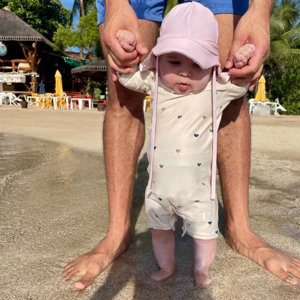 Maudymosi kostiumas kūdikiui Širdelės (0-24 mėn.) - 1-2 m.