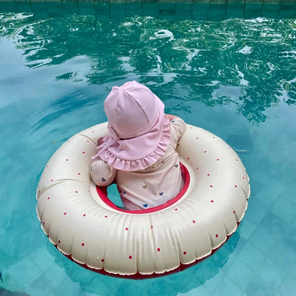 Mėlynas pripučiamas plaukimo ratas vaikams (1-3 m)