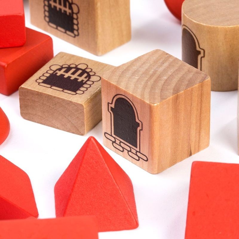 Miniland medinė pilis (100 el.)