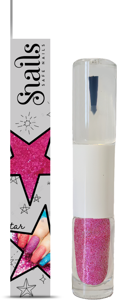 Nagų lako ir blizgučio rinkinys, rožinis