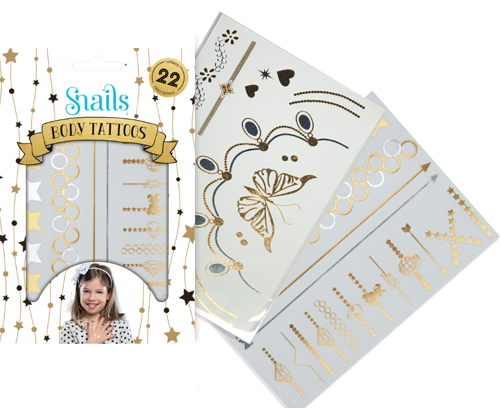 Snails Kūno Tatuiruotė Metalika