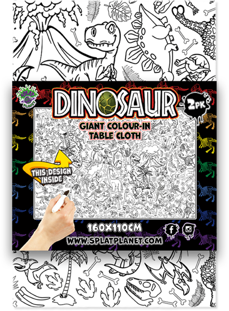 Splat Planet spalvinimo staltiesės, Dinozauras 2 vnt.