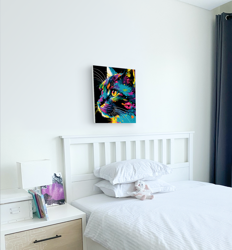 Splat Planet tapyba pagal skaičius, RYŠKI KATYTĖ 30x40 cm