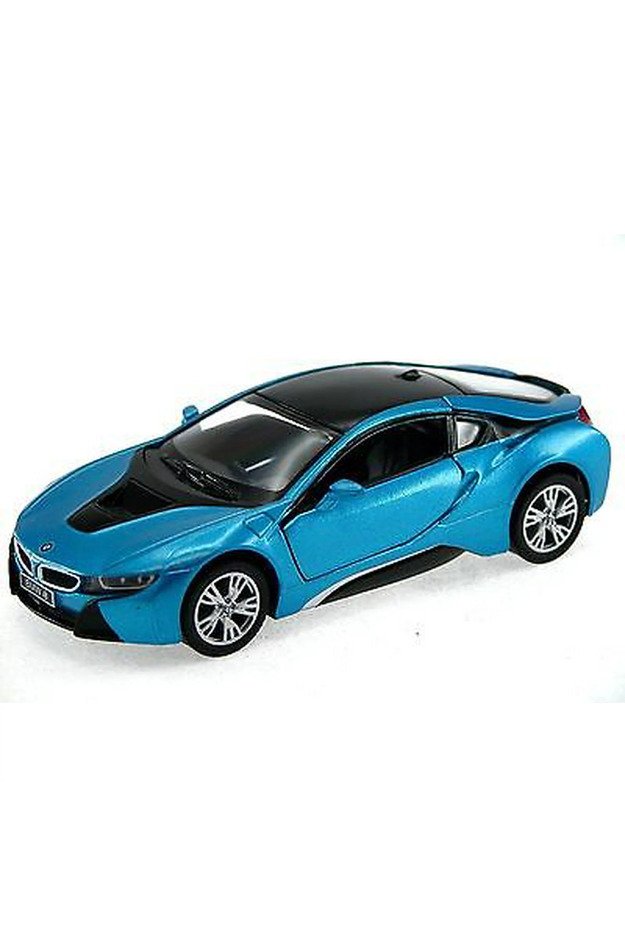 KiNSMART automobilis, BMW i8, mėlynas