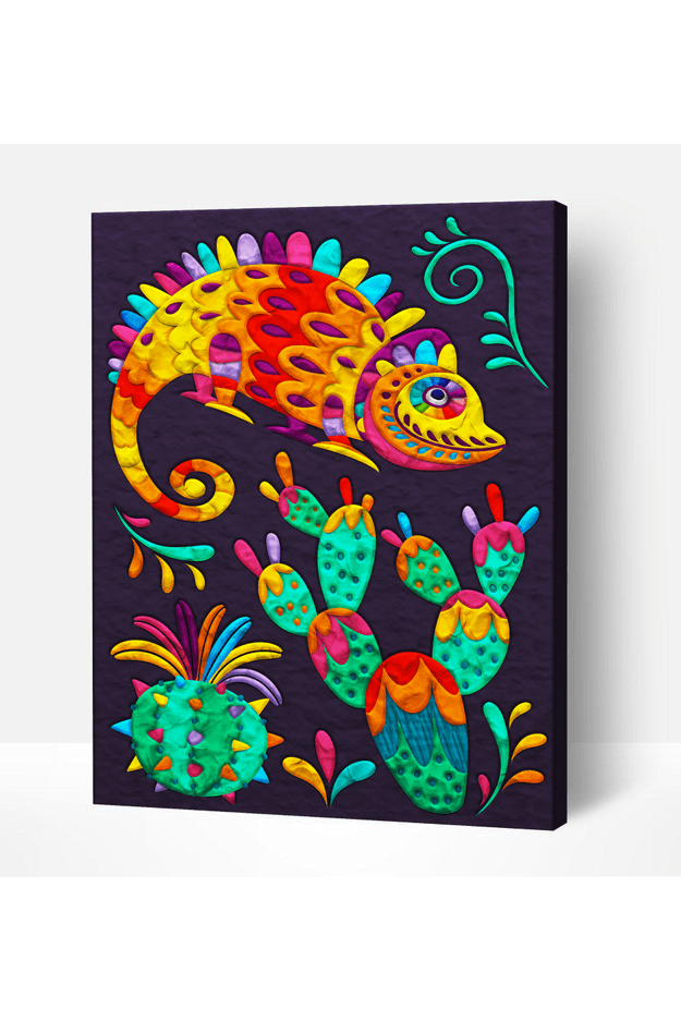 Splat Planet paveikslas iš modelino, Šventė 30x40cm