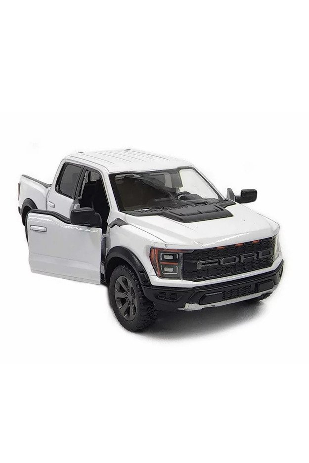 KiNSMART automobilis, 2022 Ford F-150 Raptor, baltas