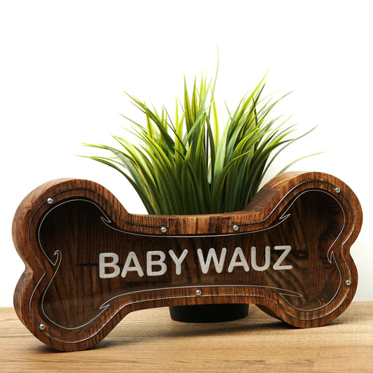 Medinė taupyklė „Kaulas“ (Galimas graviravimas)