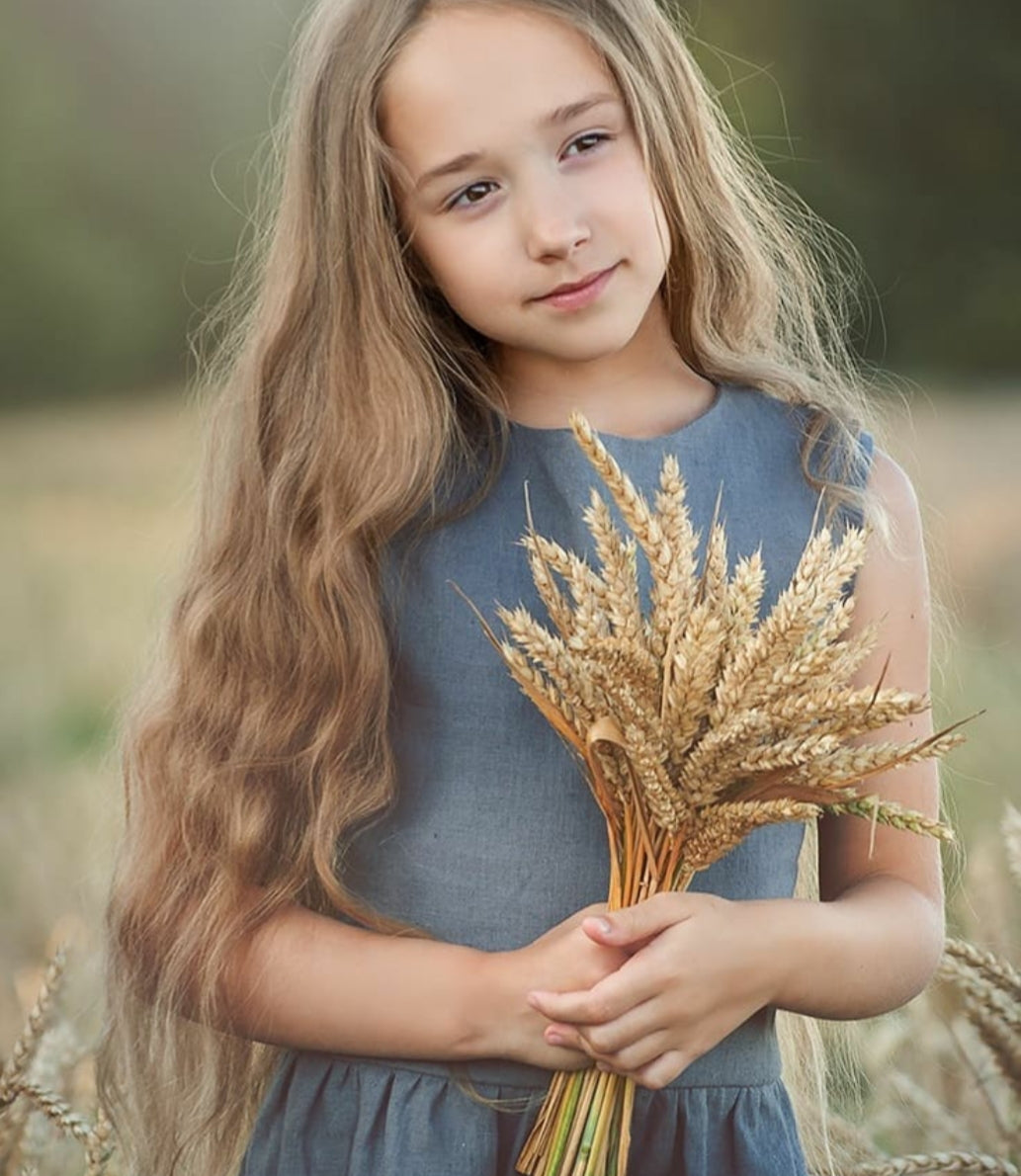 Lininė suknelė "Spindulėlis" (Įvairių spalvų)