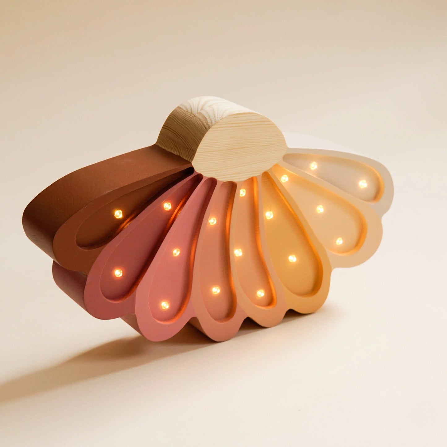 Medinis šviestuvas "Spalvotas gėlės žiedas"