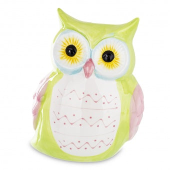 Keraminė taupyklė "Žalias pelėdžiukas"