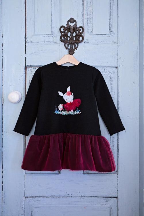 Suknelė "Kiškutė su tiulio sijonėliu"