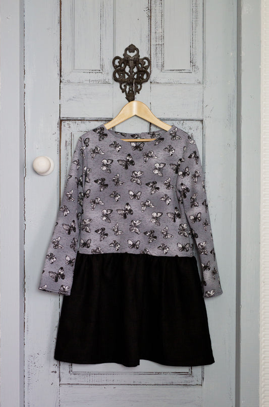 Suknelė "Pilki drugeliai"