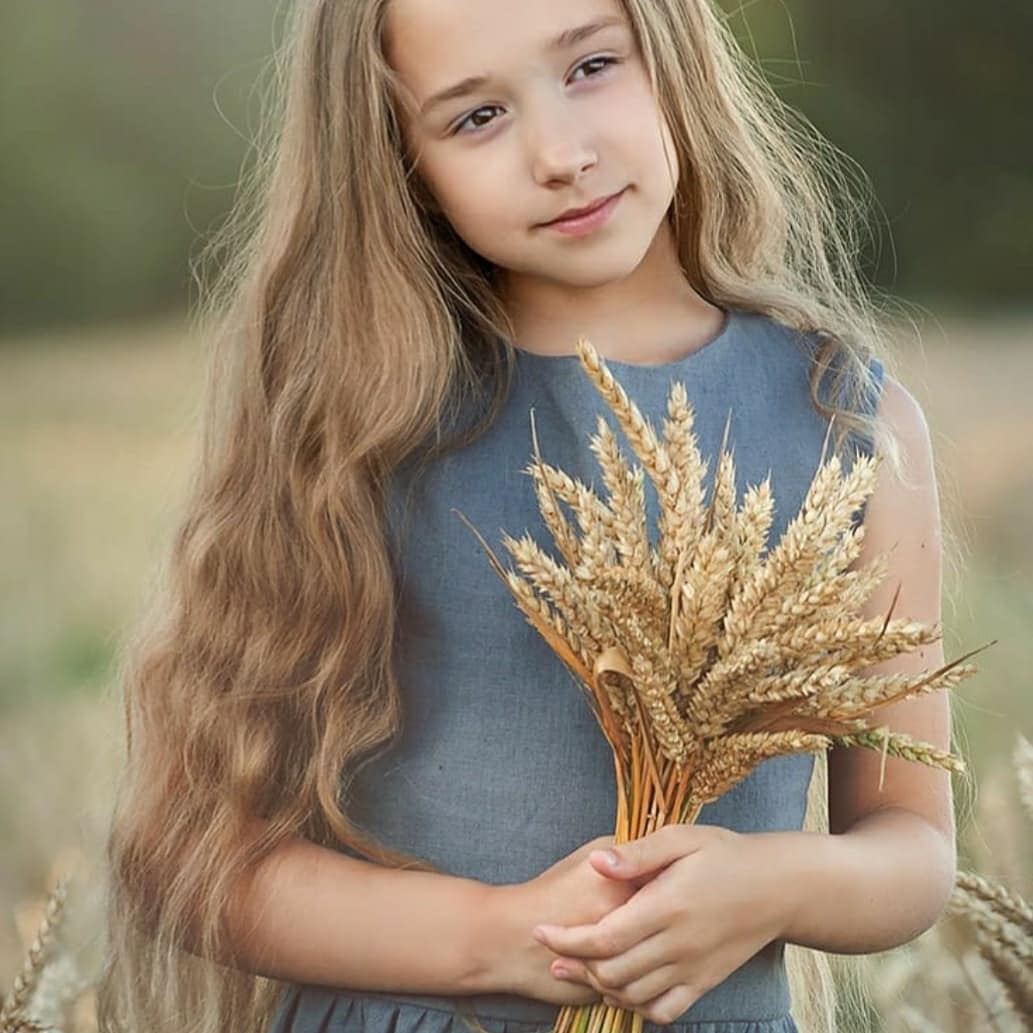 Lininė suknelė "Spindulėlis" (Įvairių spalvų)