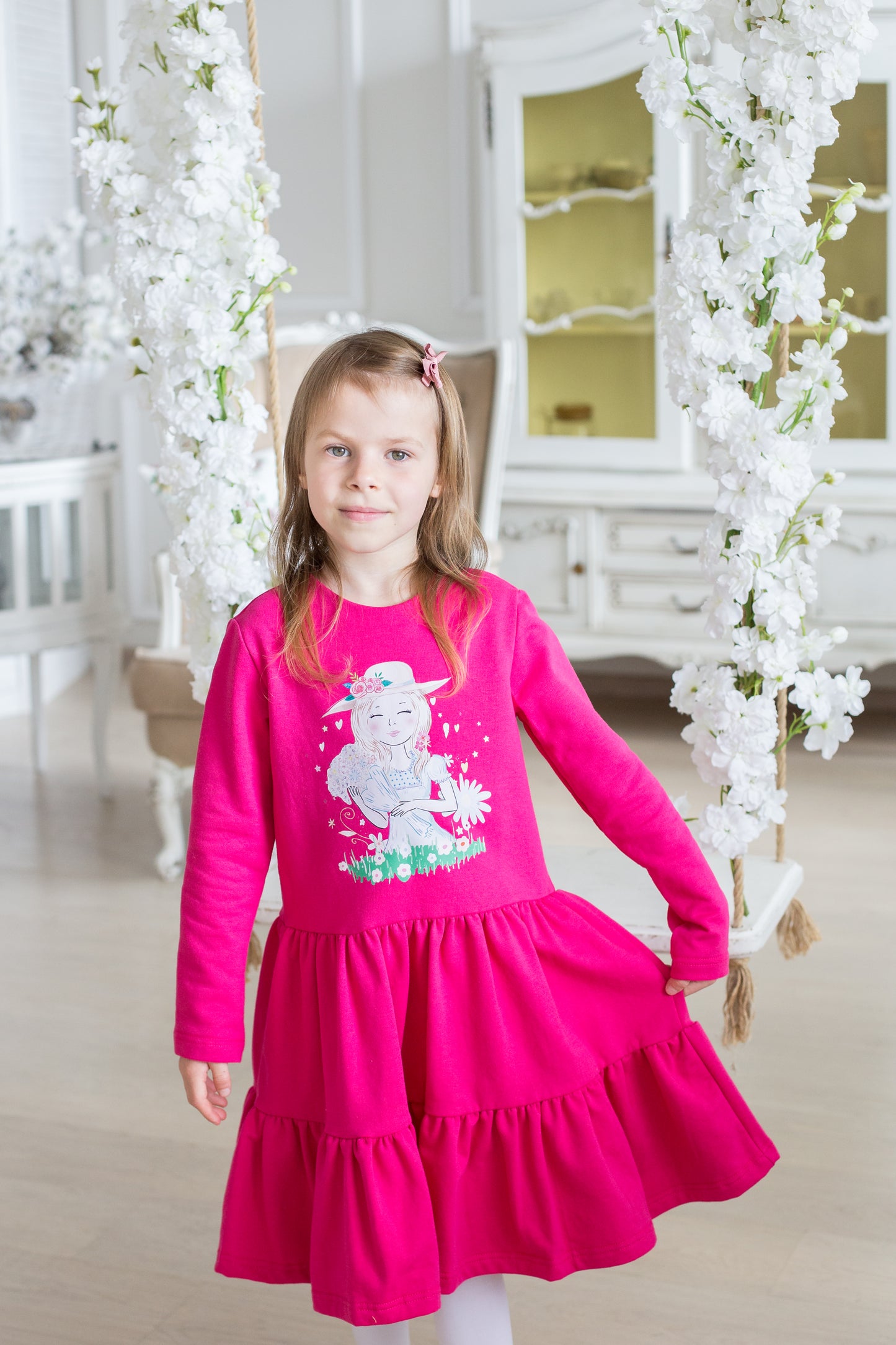 Suknelė "Mergaitė su gėlėmis" (Įvairių spalvų)