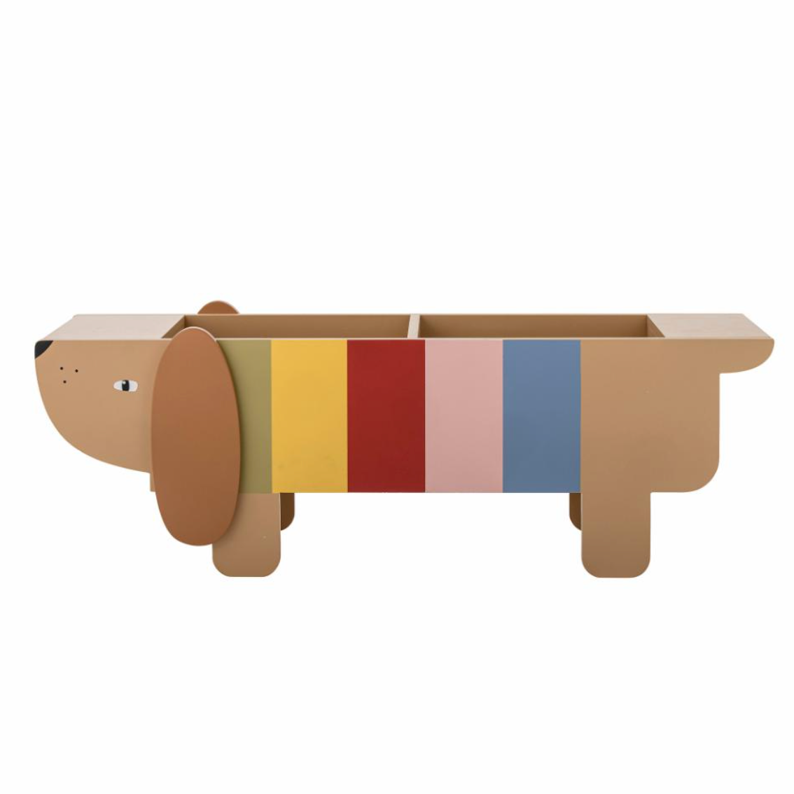 Charlie knygų stovas, įvairiaspalvis, MDF