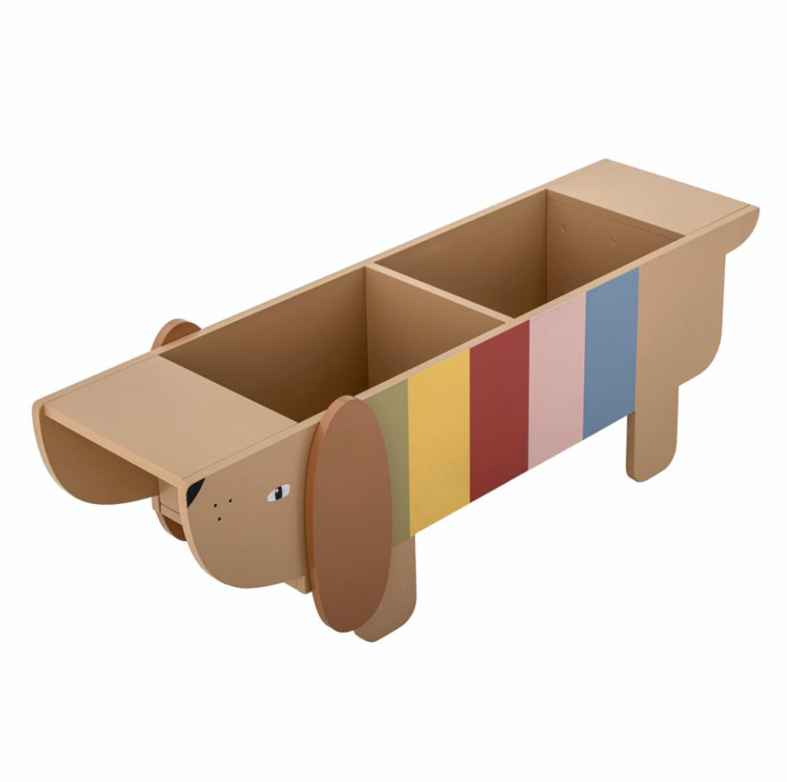 Charlie knygų stovas, įvairiaspalvis, MDF