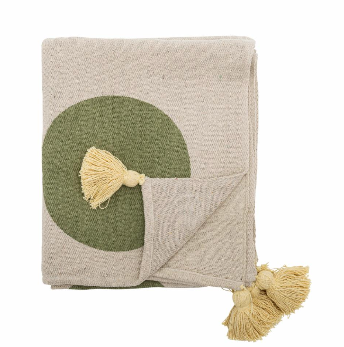 Clennie užklotas, perdirbta medvilnė, taškuotas raštas