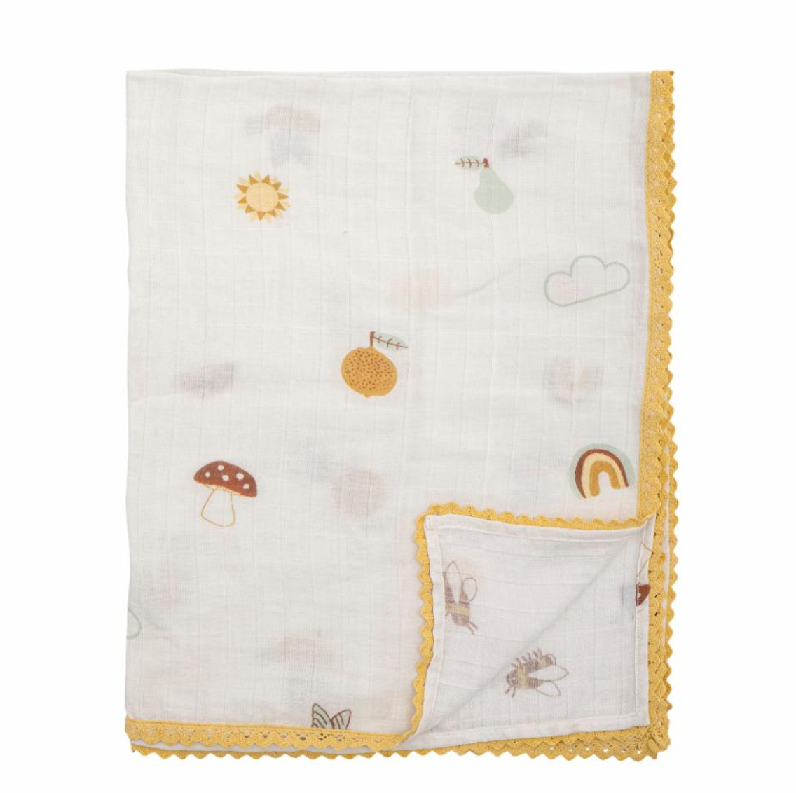 Agnes užklotas, lengvas, dekoruotas kraštas