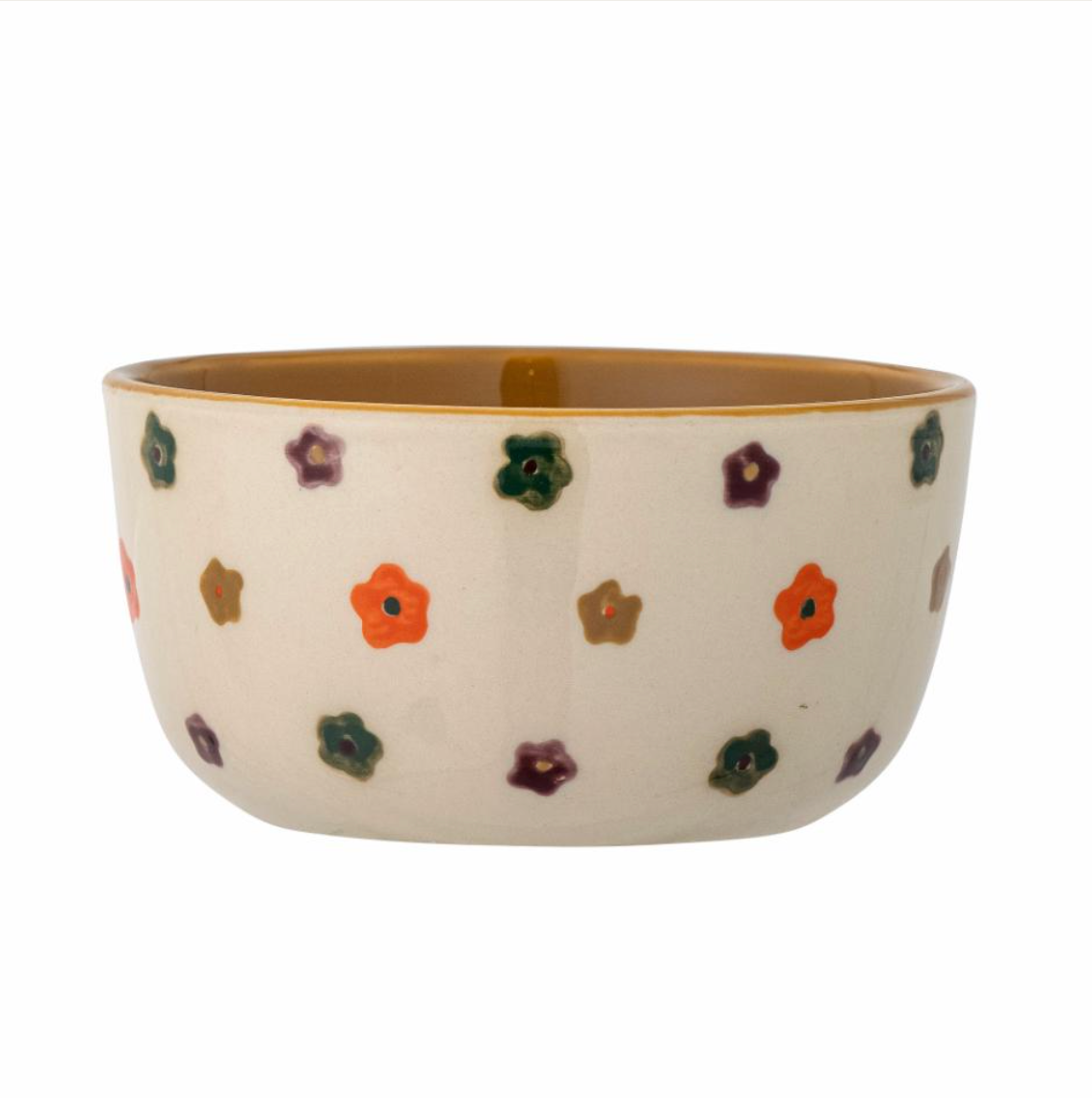 Addy dubenėlis, rankų darbo gėlės, šiltos spalvos