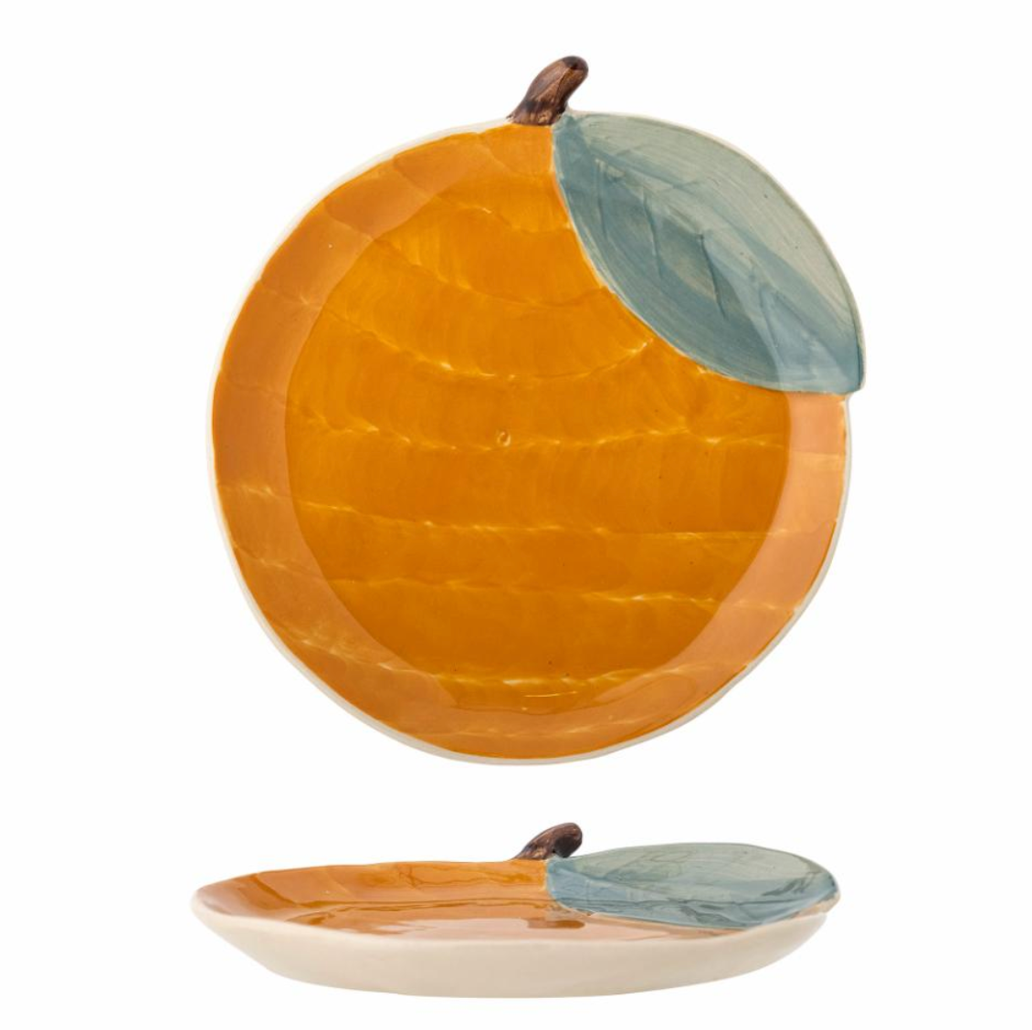 Agnes lėkštė, rankų darbo, su apelsino motyvu