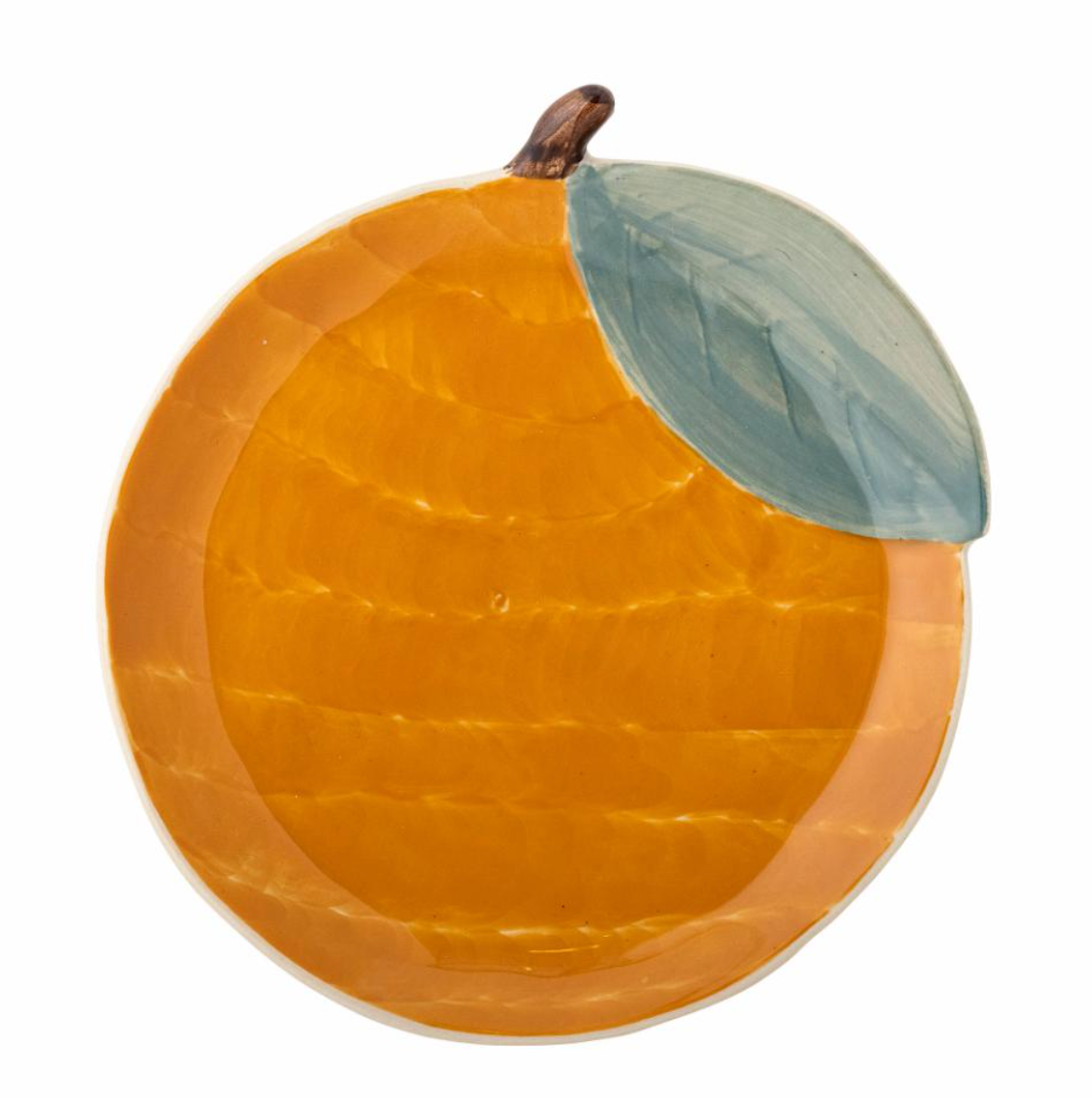 Agnes lėkštė, rankų darbo, su apelsino motyvu