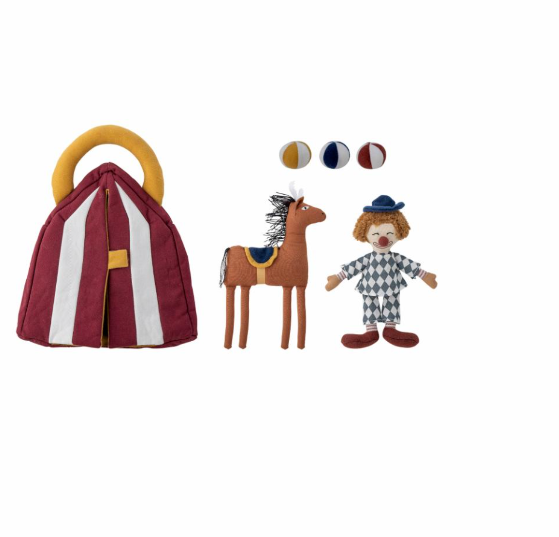 Theobald minkštas žaislas, raudonas, medvilnė