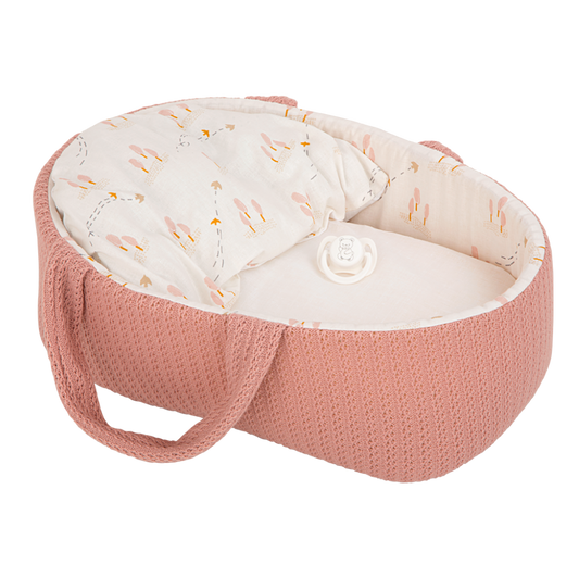 Arias kūdikėlis rausvoje nešyklėje, mergaitė, 33 cm