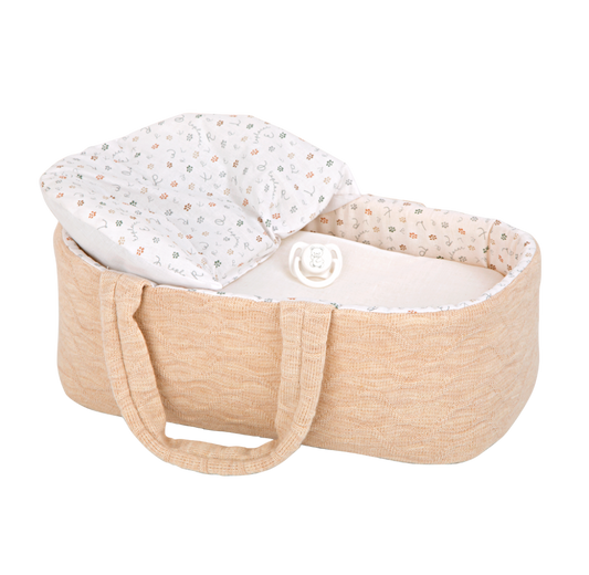 Arias kūdikėlis rusvoje nešyklėje, berniukas, 33 cm