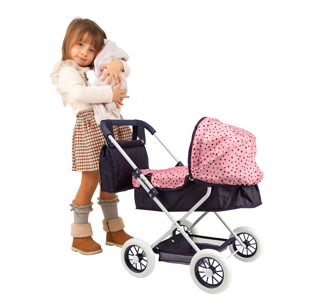 Arias mini lopšiukas su gobtuvu ir krepšiu