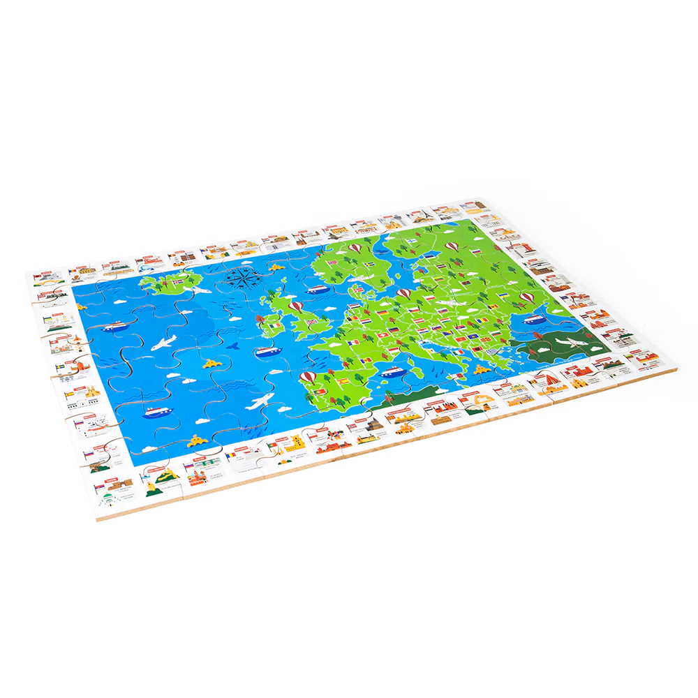 Bigjigs medinė dėlionė Europa