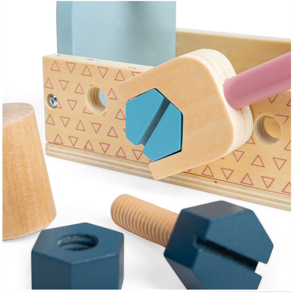 Bigjigs medinė meistro įrankių dėžė (16 el.)