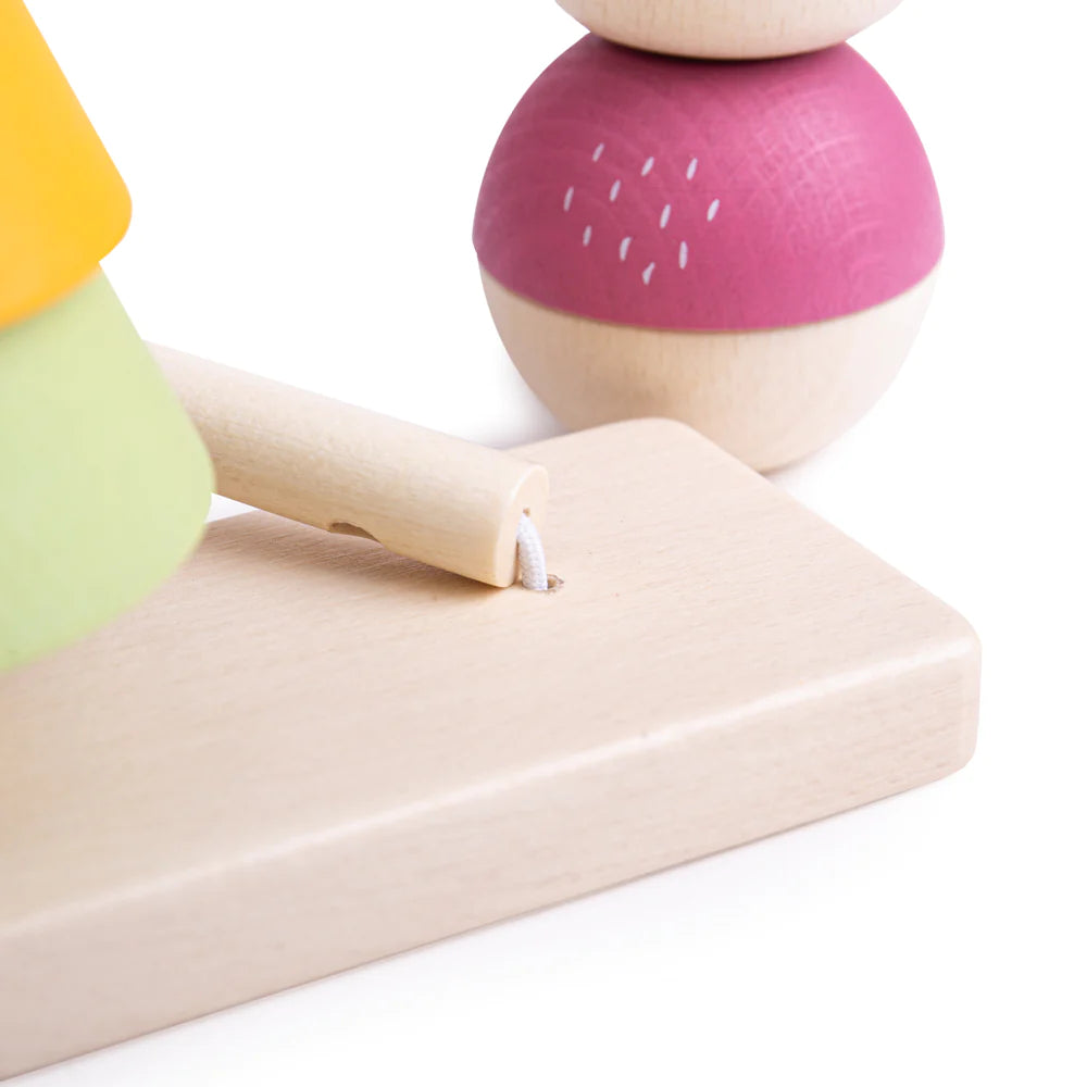 Bigjigs medinė piramidė Miškas